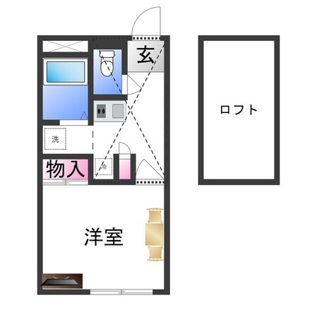 レオパレスルークの物件間取画像